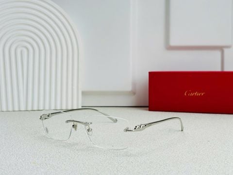  Kính Không Gọng Cartier Đầu Báo 8101081 