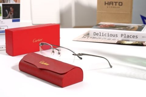  Kính Không Gọng Cartier Đầu Báo 8101081 