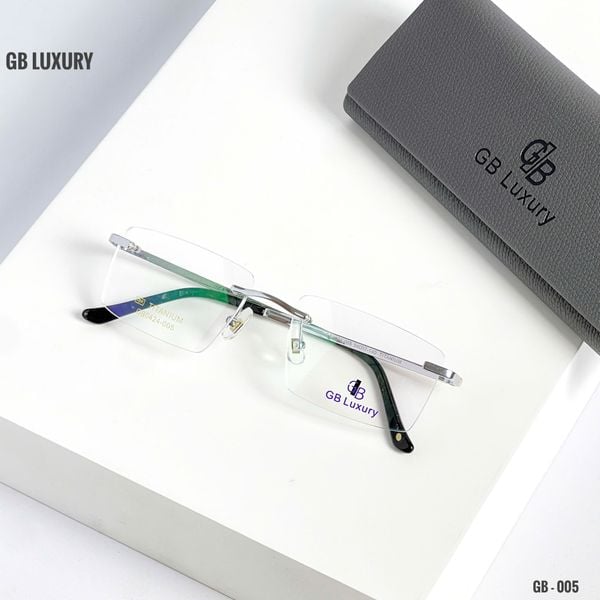 Kính Không Gọng Titanium Mạ Vàng 18k GB Luxury GB0424 - 005