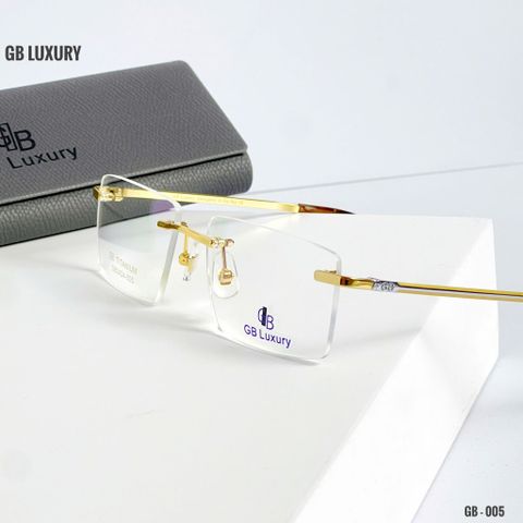  Kính Không Gọng Titanium Mạ Vàng 18k GB Luxury GB0424 - 005 - Chính Hãng 
