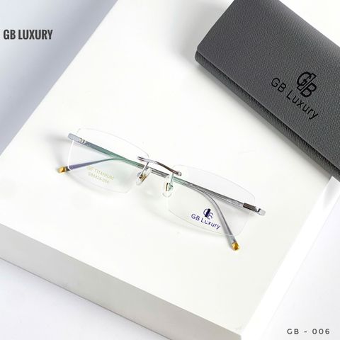  Kính Không Gọng Titanium Mạ Vàng 18k GB Luxury GB0424-006 - Chính Hãng 