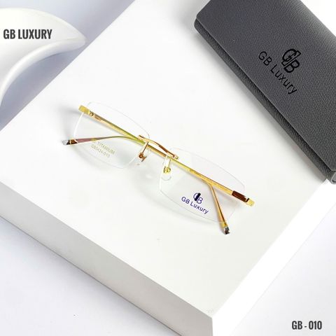  Kính Không Gọng Titanium Mạ Vàng 18k GB Luxury GB0424 - 010 - Chính Hãng 