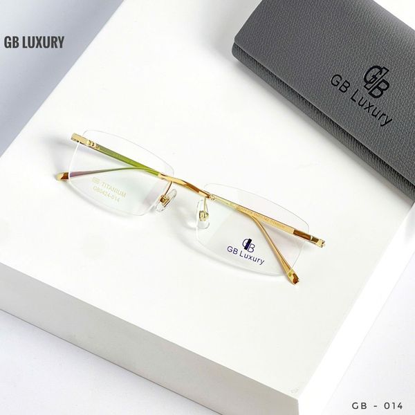 Kính Không Gọng Titanium Mạ Vàng 18k GB Luxury GB0424 - 014