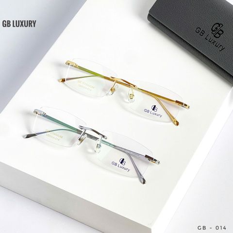  Kính Không Gọng Titanium Mạ Vàng 18k GB Luxury GB0424 - 014 - Chính Hãng 