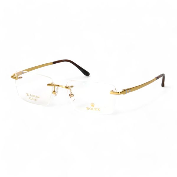Kính Không Gọng Titanium Rolex K226251 Mạ Vàng 18K