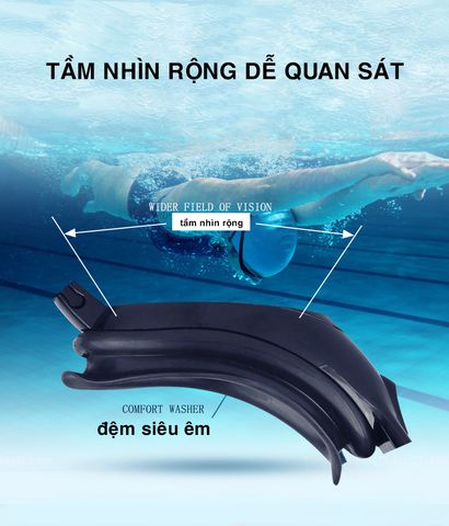  Kính Bơi Hato 2988 Lắp Được Độ Cận Loạn Viễn 