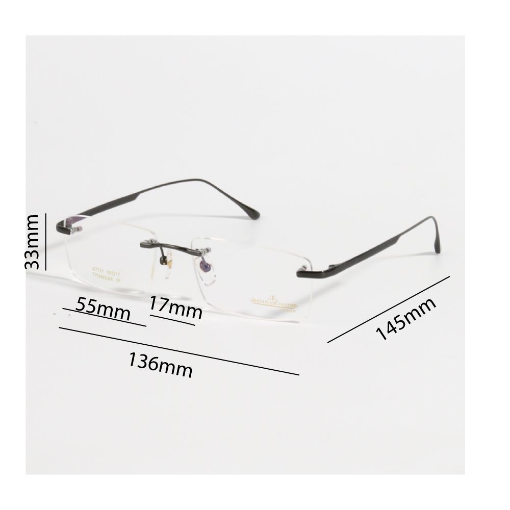  Gọng Kính Khoan Ốc Không Viền Jaecer Titanium Mạ Vàng 18K J27121 