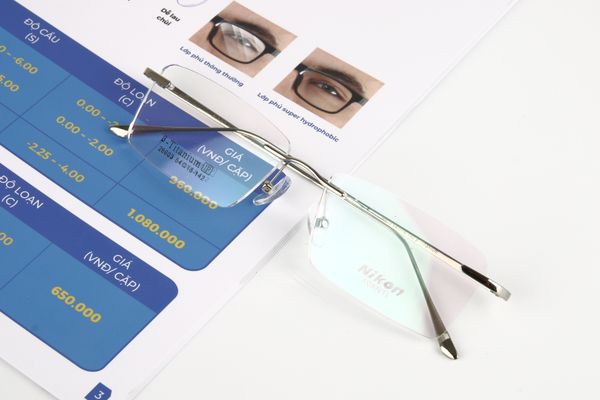  Gọng Kính Khoan titanium Nikon 26603 