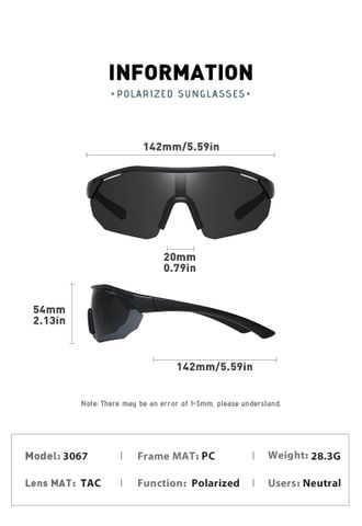  Kính Mát Thể Thao Phân Cực Polarized Jason 3067 