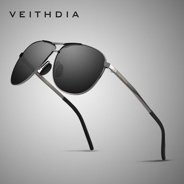  Kính Mát Aviator Phân Cực Polarized 9 Lớp Lọc AL-MG Veithdia 3028 