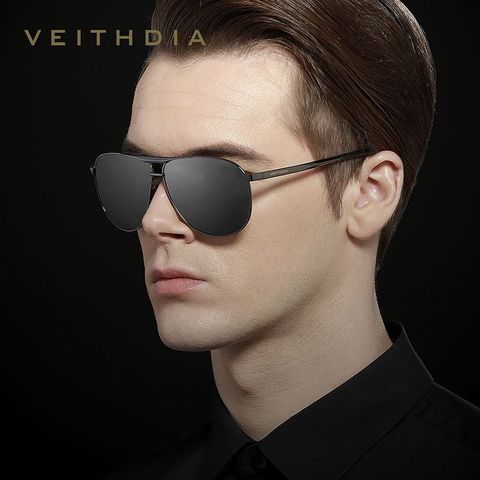  Kính Mát Aviator Phân Cực Polarized 9 Lớp Lọc AL-MG Veithdia 3028 