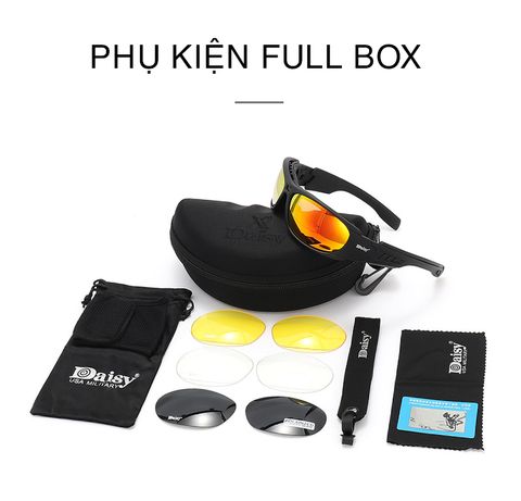  Kính Mát Phân Cực Daisy C6 Bộ 4 Tròng 