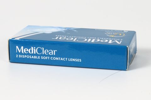  Lens Trong Suốt Kính Áp Tròng Không Màu Siêu Mỏng Ultra Slim 3 Tháng MediClear Úc Chính Hãng Date Mới 