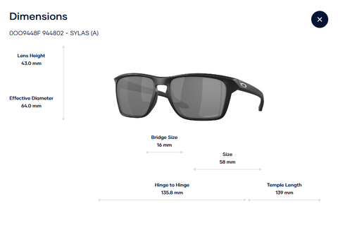  Oakley Sylas (A) 0OO9448F Sunglasses - Tem Chính Hãng Luxottica - Lắp Được Tròng Kính Có Độ 