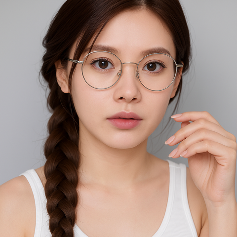  Gọng Kính Titanium Tròn Ontarido 28166 - Tem Chính Hãng 