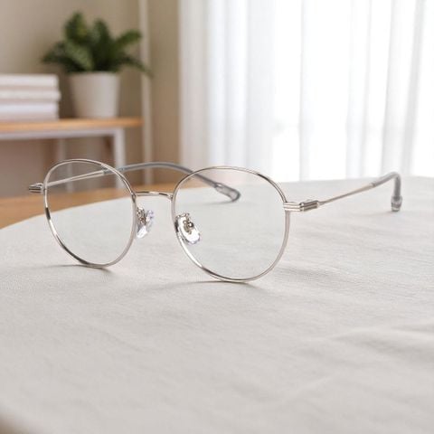  Gọng Kính Titanium Tròn Ontarido 28166 - Tem Chính Hãng 