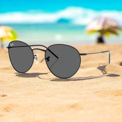  Rayban 0RBR0103S Round Rerverse Kính Mát - Tem Chính Hãng Luxottica - Full Box 