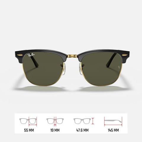  Kính Mát Rayban Clubmaster Rb 3016 Chính Hãng 100% 