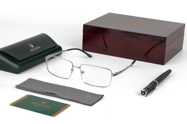  Gọng Kính Mạ Vàng 18K Rolex K226254 Titanium 