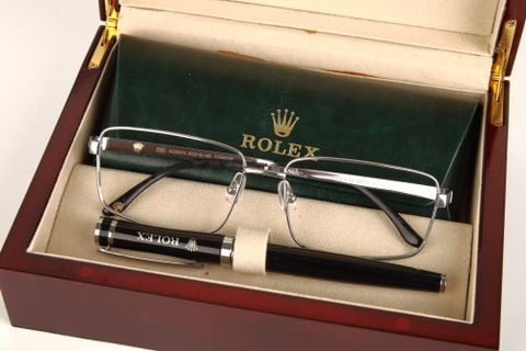 Gọng Kính Mạ Vàng 18K Rolex K226254 Titanium 