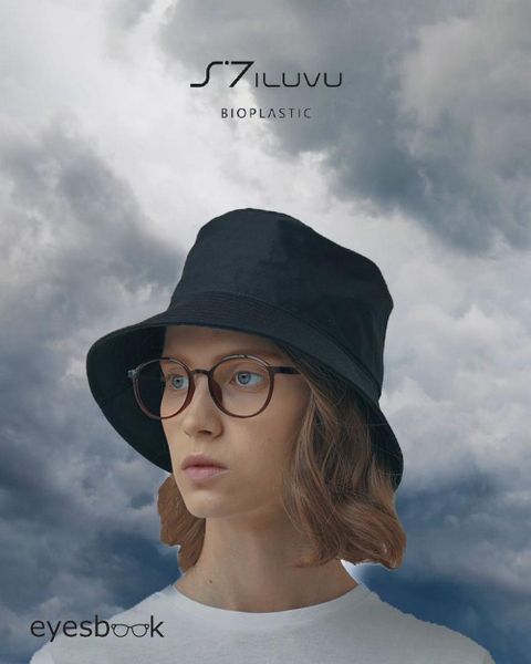  Gọng Kính Tròn Siêu Nhẹ Hàn Quốc Nam Nữ Nhựa Sinh Học Bioplastic S7 ILUVU B1 Chính Hãng 