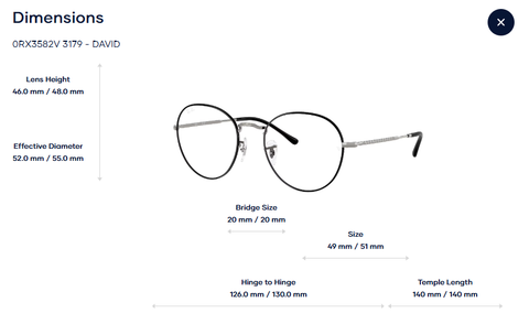  Gọng Kính Tròn Rayban 0RX3582V - Tem Chính Hãng 