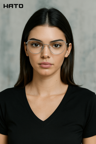  Gọng Kính Mắt Mèo Titanium Exfash EF74267T - Tem Chính Hãng 