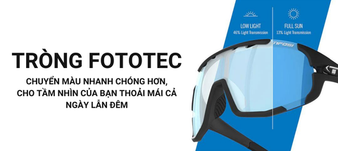  Kính Mát Thể Thao Đổi Màu Tifosi Sledge – Tròng Clarion Blue Fototec Chính Hãng 