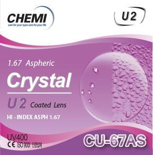  Tròng Kính Cận Viễn Loạn Siêu Mỏng Chemi U2 1.67 ASP Chính Hãng 