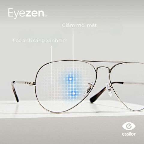  Tròng Kính Chống Ánh Sáng Xanh Essilor Eyezen Start Stock Chính Hãng 