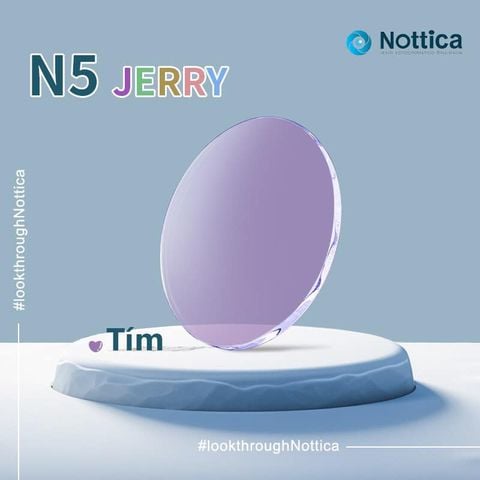  Tròng Kính Đổi Màu Mỏng Chống Ánh Sáng Xanh Nottica N5 Jelly Series 1.61 Asp 