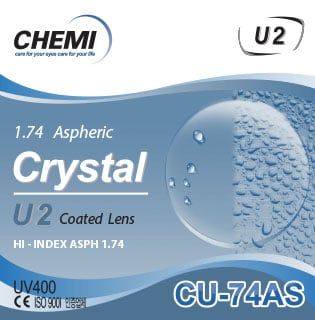  Tròng Kính Siêu Mỏng Chemi U2 1.74 ASP Chính Hãng 