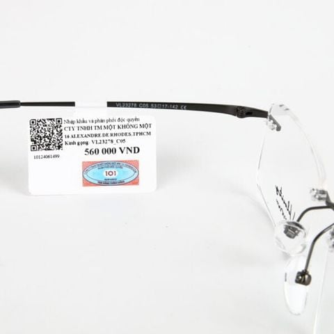  Kính Không Gọng Không Viền Velocity VL23278 