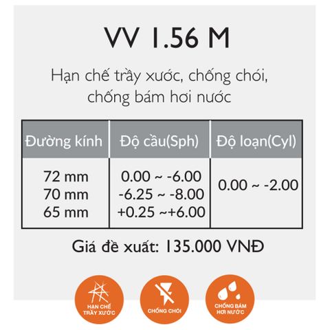  Tròng Kính Cận Viễn Loạn Thái Lan TOG Excelite VV 1.56 Chính Hãng 