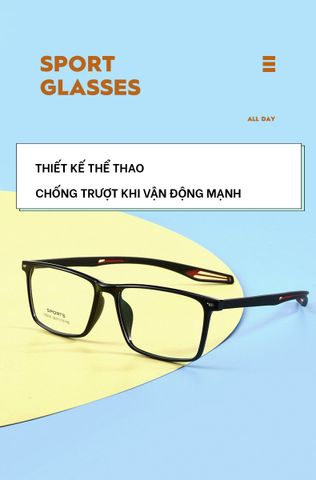  Gọng Kính Cận Thể Thao Dáng Vuông TR90 G6205 