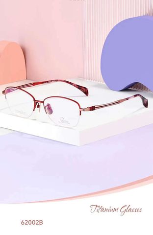  Gọng Kính Nữ Xẻ Cước Nửa Khung Cao Cấp Slaire 62002B 