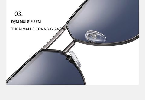  Kính Mát Phân Cực Polarized Aviator Jason JS8548 