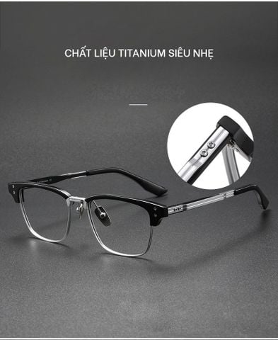  Gọng Kính Cao Cấp Nam Nữ Brownline Titanium Ditano DTX132 