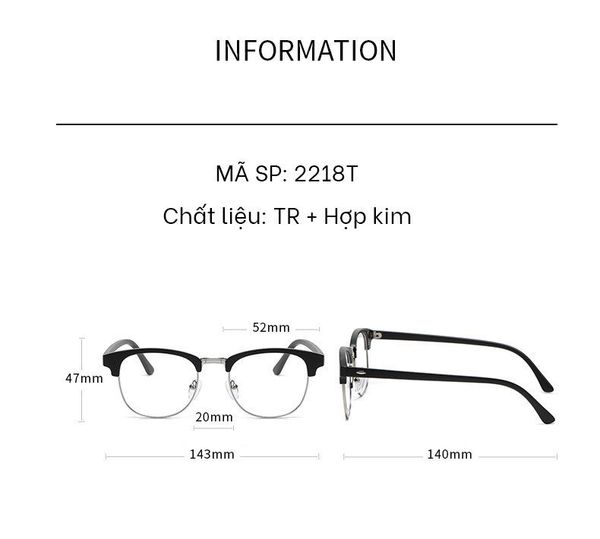  Kính Râm Cận TR90 Clip On Phân Cực Polarized 2 Trong 1 Bộ 5 Kẹp Cao Cấp 2218T 
