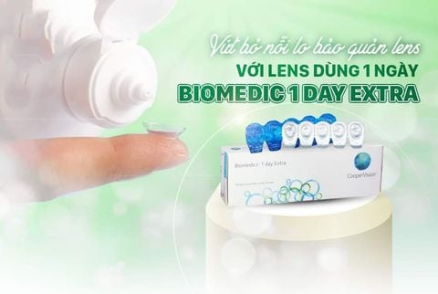  Lens Trong Suốt 1 Ngày BIOMEDIC 1 NGÀY COOPERVISION MỸ Chính Hãng 