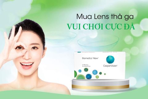  Kính Áp Tròng Lens Trong Suốt Mỹ CooperVision BIOMEDICS NOW 3 tháng 