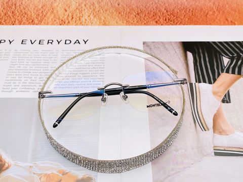  Gọng Kính Khoan Bắt Ốc Không Viền Titanium Nam Nữ Cao Cấp Montblanc MB0071O Full Box 