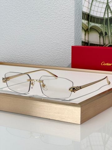  Gọng Kính Khoan Không Viền Cartier Đầu Báo CT0474S 