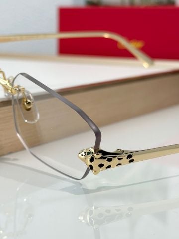  Gọng Kính Khoan Không Viền Cartier Đầu Báo CT0474S 