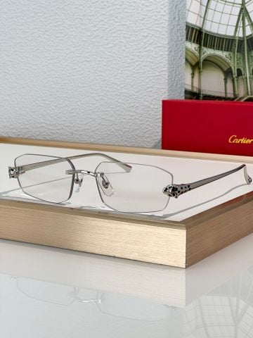  Gọng Kính Khoan Không Viền Cartier Đầu Báo CT0474S 