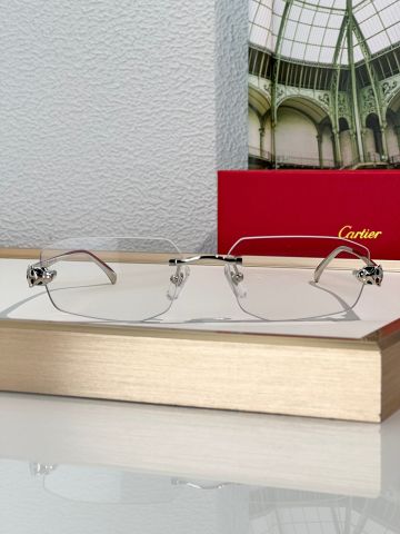  Gọng Kính Khoan Không Viền Cartier Đầu Báo CT0474S 
