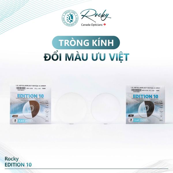  Tròng Kính Rocky Edition 10 Đổi Màu 1.61 ASP 
