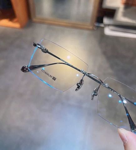  Gọng Kính Khoan Titanium Chrome Hearts CH5805 