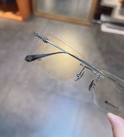  Gọng Kính Khoan Titanium Chrome Hearts CH5805 
