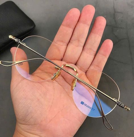  Gọng Kính Tròn Khoan Titanium Chrome Hearts CH5194 